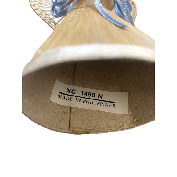 Handcrafted Straw Angel With Floral Accents - Picture 6 of 7